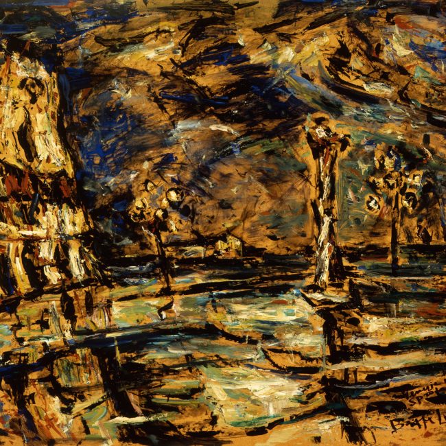 Beppe Levrero - Venezia che sprofonda - 1972 -96,2x77,5
